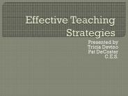 Effective Teaching Strategies