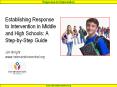 Establishing Response to Intervention in Middle and High Schools: A Step-by-Step Guide Jim Wright www.interventioncentral.org PowerPoint PPT Presentation