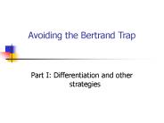 Avoiding the Bertrand Trap