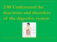 2.08 Understand the functions and disorders of the digestive system PowerPoint PPT Presentation