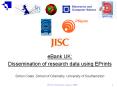 eBank UK - linking research data, scholarly communications and learning PowerPoint PPT Presentation