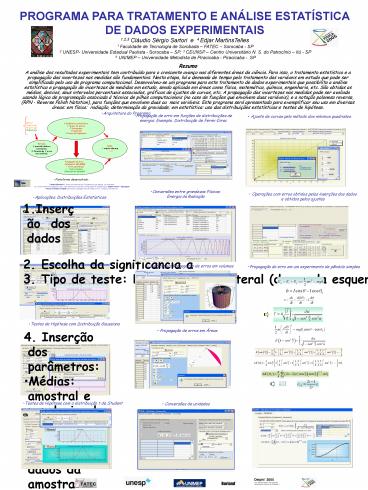 PROGRAMA PARA TRATAMENTO E AN