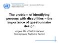 The problem of identifying persons with disabilities  PowerPoint PPT Presentation
