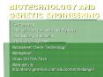 BIOTECHNOLOGY AND GENETIC ENGINEERING PowerPoint PPT Presentation