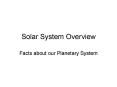 Solar System Overview PowerPoint PPT Presentation