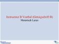 Instructeur B Voetbal (Getuigschrift B) Motorisch Leren PowerPoint PPT Presentation