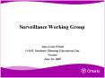 Surveillance Working Group PowerPoint PPT Presentation