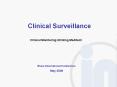 Clinical Surveillance PowerPoint PPT Presentation