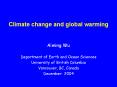 Climate change and global warming PowerPoint PPT Presentation
