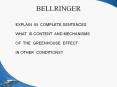 BELLRINGER PowerPoint PPT Presentation