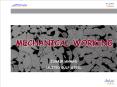 MECHANICAL WORKING PowerPoint PPT Presentation