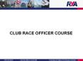Open Meeting  Race Officers  Certificate PowerPoint PPT Presentation