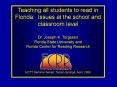 Teaching all students to read in Florida: PowerPoint PPT Presentation