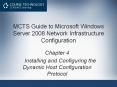 MCTS Guide to Microsoft Windows Server 2008 Network Infrastructure Configuration PowerPoint PPT Presentation