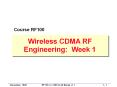 Technical Introduction to CDMA PowerPoint PPT Presentation