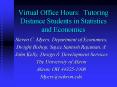 Virtual Office Hours: Tutoring Distance Students in Statistics and Economics PowerPoint PPT Presentation