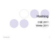 Hashing PowerPoint PPT Presentation