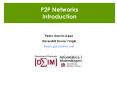P2P Networks Introduction PowerPoint PPT Presentation