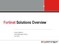 Fortinet Solutions Overview PowerPoint PPT Presentation