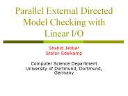 Parallel External Directed Model Checking with Linear I/O