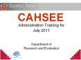 CAHSEE PowerPoint PPT Presentation