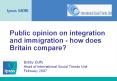 Public opinion on integration and immigration - how does Britain compare? PowerPoint PPT Presentation