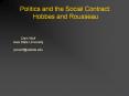 Politics and the Social Contract: Hobbes and Rousseau PowerPoint PPT Presentation