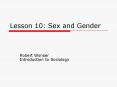 Lesson 10: Sex and Gender PowerPoint PPT Presentation