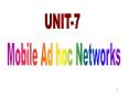 Mobile Ad hoc Networks PowerPoint PPT Presentation