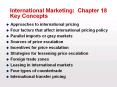 International Marketing: Chapter 18 Key Concepts PowerPoint PPT Presentation