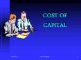 COST OF CAPITAL