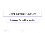 Combinatorial Functions
