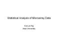 Statistical Analysis of Microarray Data PowerPoint PPT Presentation