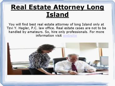 Estate lawyer Long Island