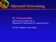 Microsoft Networking