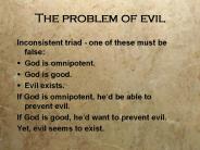 The problem of evil