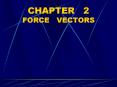 CHAPTER  2  FORCE  VECTORS PowerPoint PPT Presentation