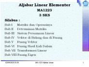 Aljabar Linear Elementer