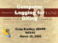 Computer Logging for DXing PowerPoint PPT Presentation