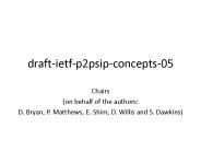 draft-ietf-p2psip-concepts-05