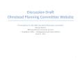 Discussion Draft Olmstead Planning Committee Website Presentation to the MN Olmstead Planning Committee Wendy Weden MN Department of Human Services Compliance Office  PowerPoint PPT Presentation