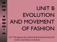 UNIT B EVOLUTION AND MOVEMENT OF FASHION PowerPoint PPT Presentation