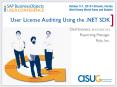 User License Auditing Using the .NET SDK PowerPoint PPT Presentation