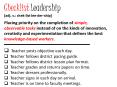 Checklist Leadership PowerPoint PPT Presentation