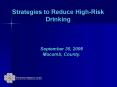 Strategies to Reduce High-Risk Drinking PowerPoint PPT Presentation