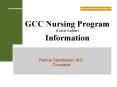 GCC Nursing Program (Career Ladder) Information PowerPoint PPT Presentation