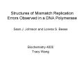 Structures of Mismatch Replication Errors Observed in a DNA Polymerase PowerPoint PPT Presentation