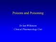 Poisons and Poisoning PowerPoint PPT Presentation