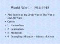 World War I  PowerPoint PPT Presentation