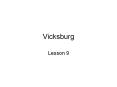 Vicksburg PowerPoint PPT Presentation